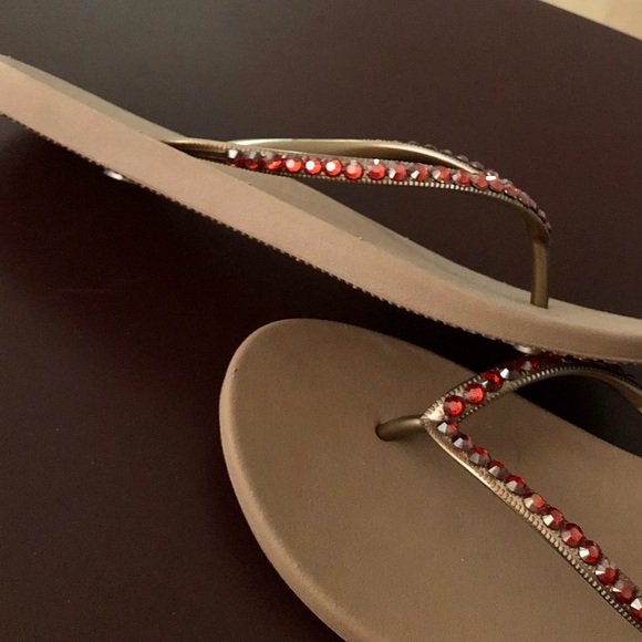 Genuine Swarovski Crystal Embellished Sandals - 8 - Picture 2 of 4